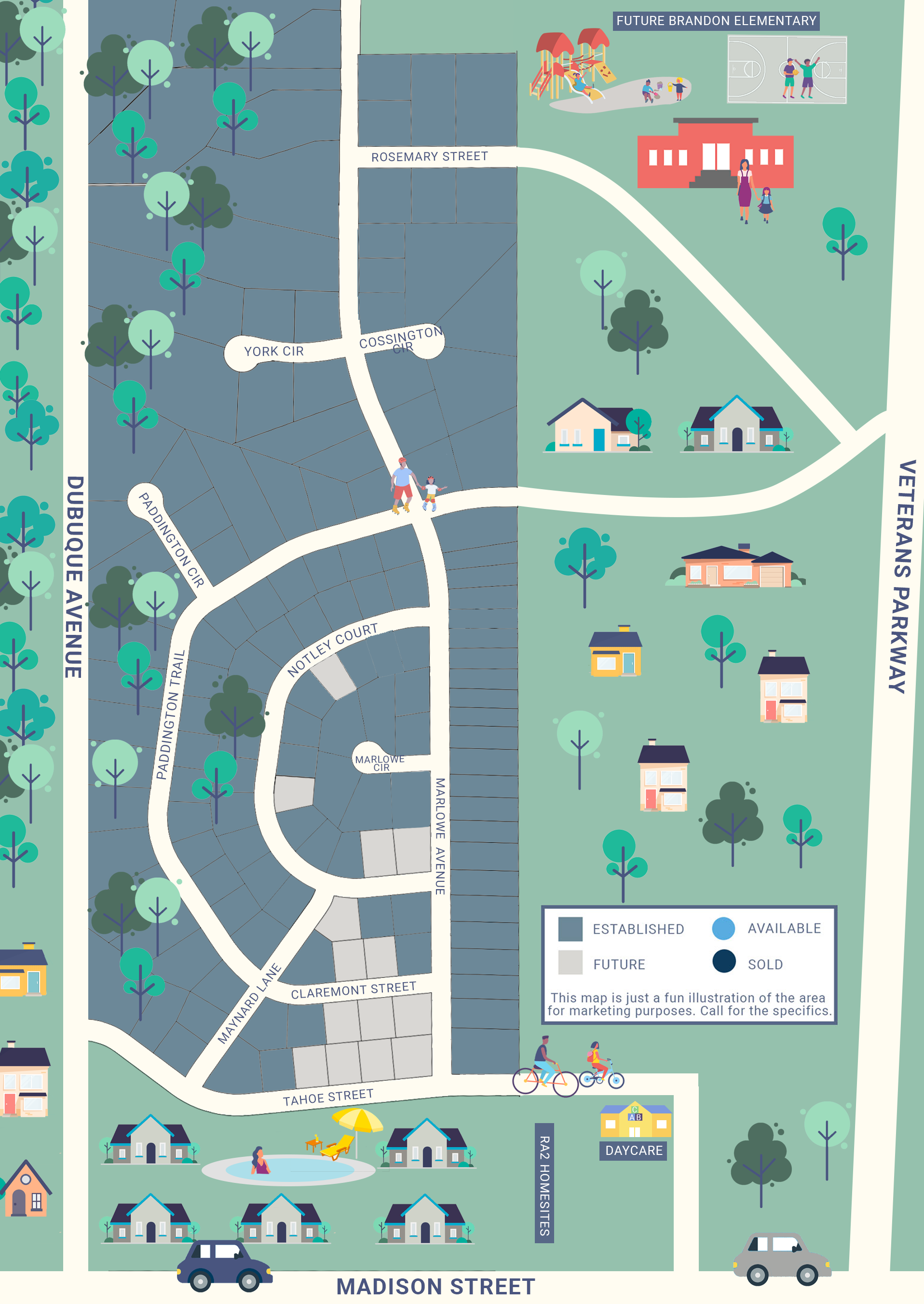 Canterbury Heights - Sioux Falls Residential Development Lot Map